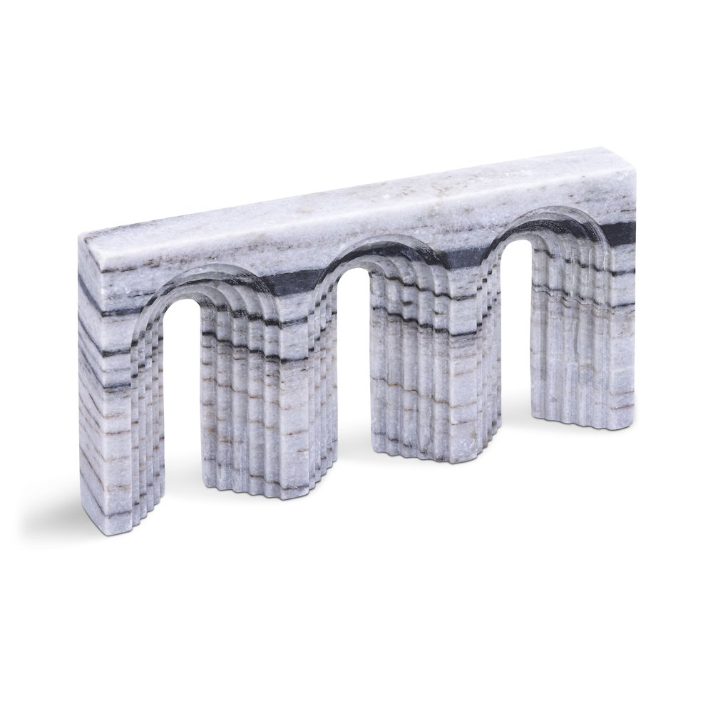 Curva Panda Marble Decorative Object. Picture 1