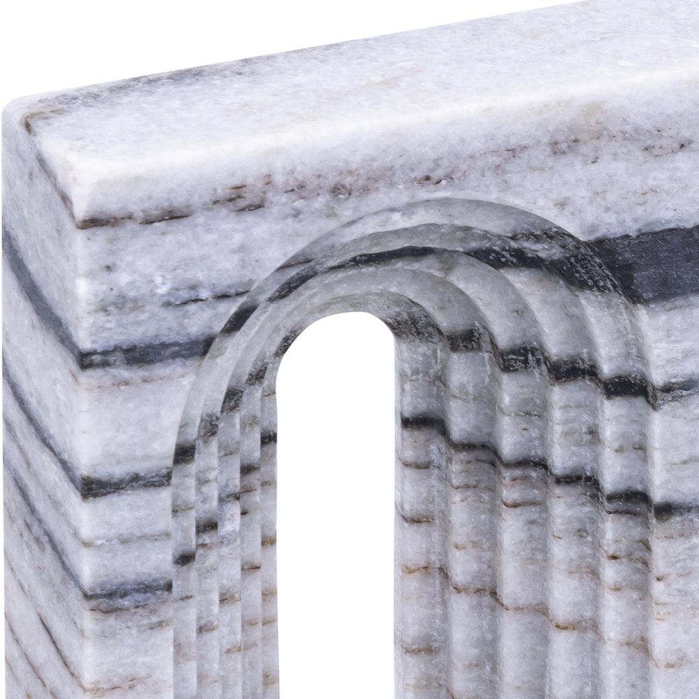Curva Panda Marble Decorative Object. Picture 6