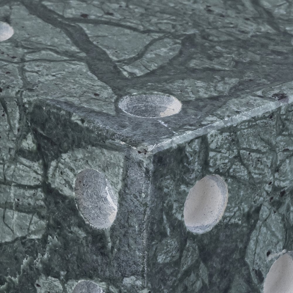 Dice Green Marble Decorative Dice. Picture 2