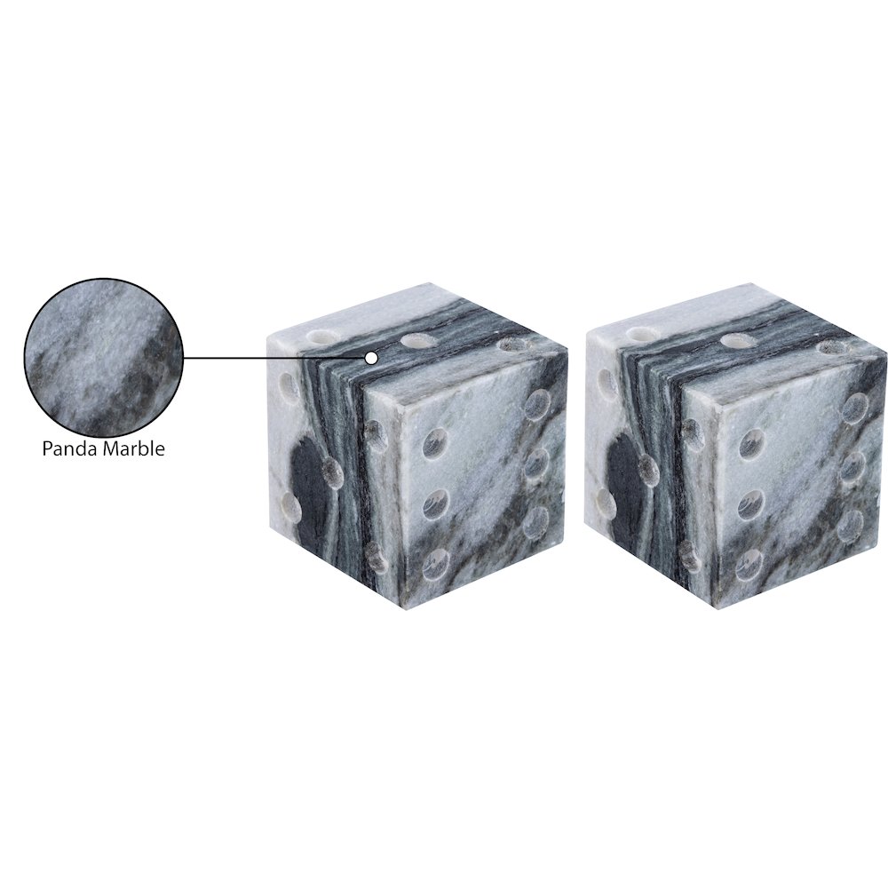 Dice Panda Marble Decorative Dice. Picture 3