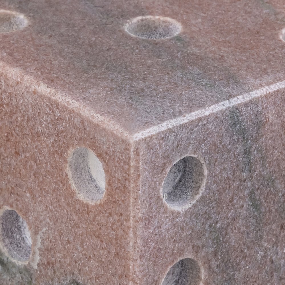Dice Pink Marble Decorative Dice. Picture 2