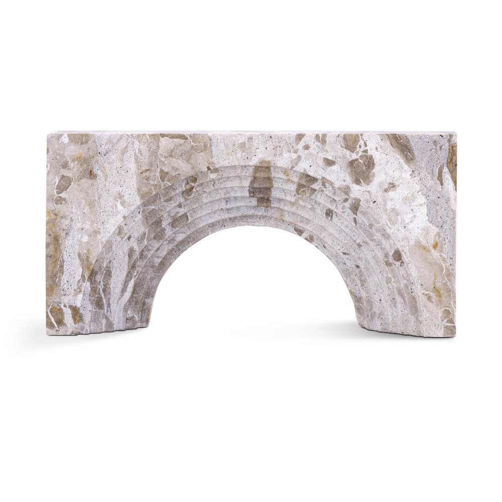 Cambre Beige Marble Decorative Object. Picture 1
