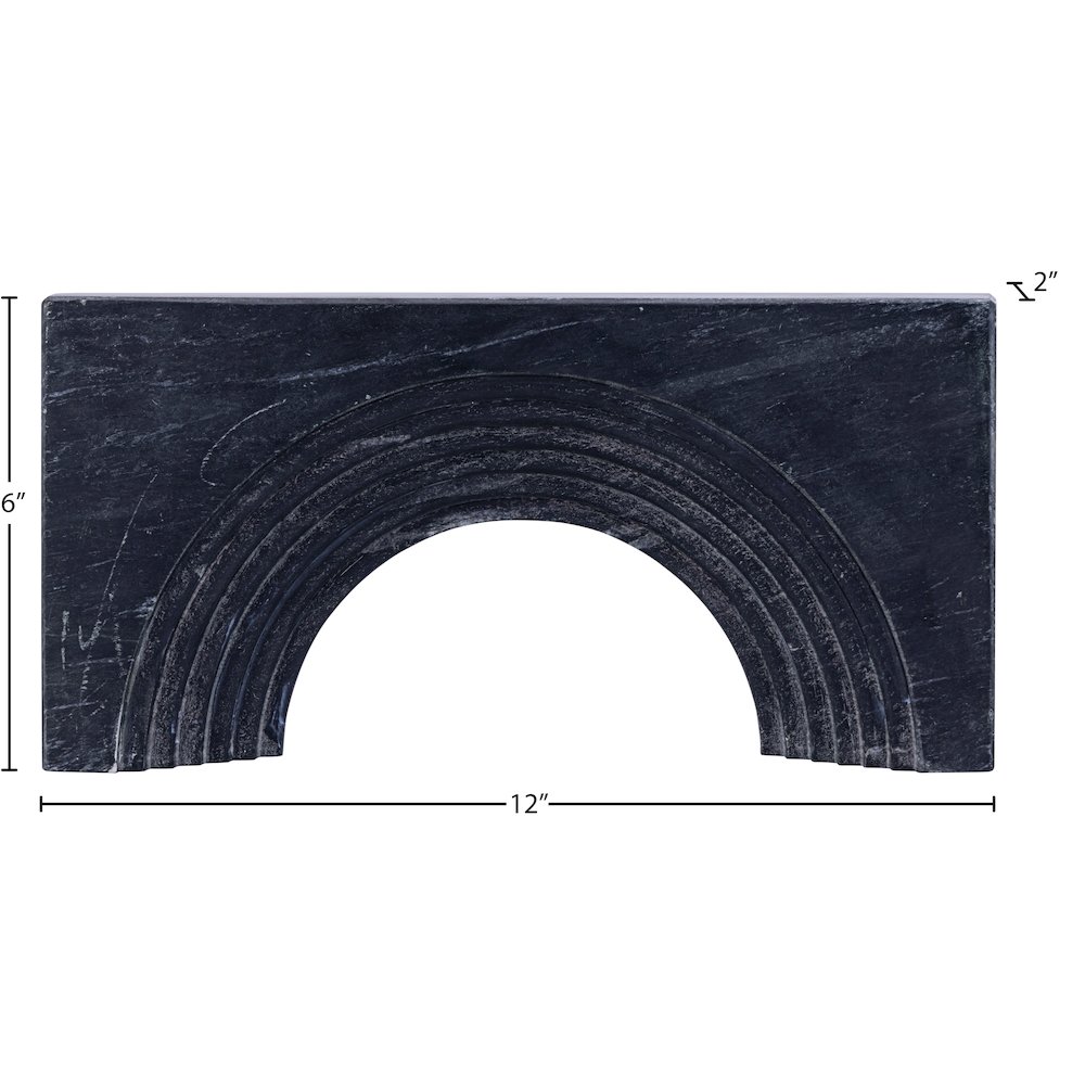 Cambre Black Marble Decorative Object. Picture 3