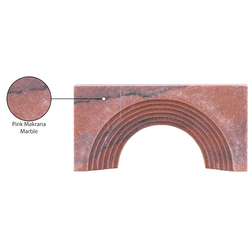 Cambre Pink Marble Decorative Object. Picture 4