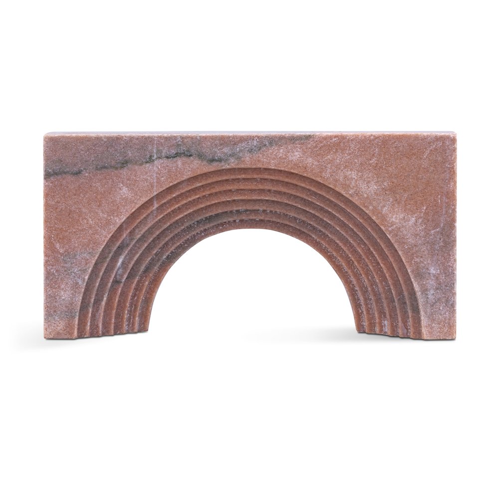 Cambre Pink Marble Decorative Object. Picture 1