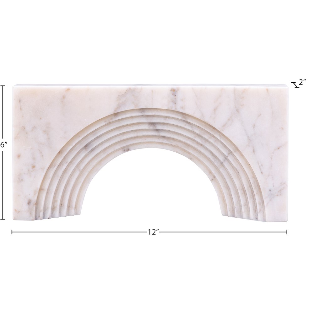 Cambre White Marble Decorative Object. Picture 3