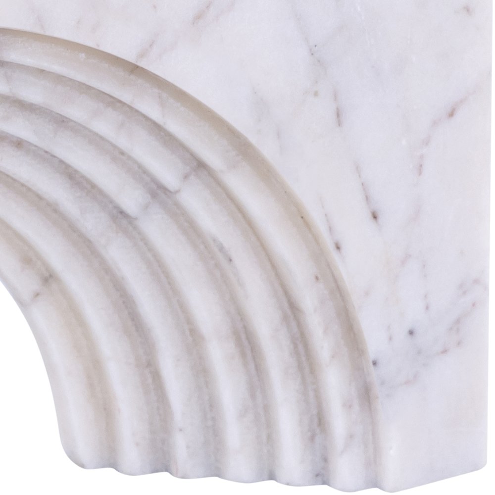 Cambre White Marble Decorative Object. Picture 6