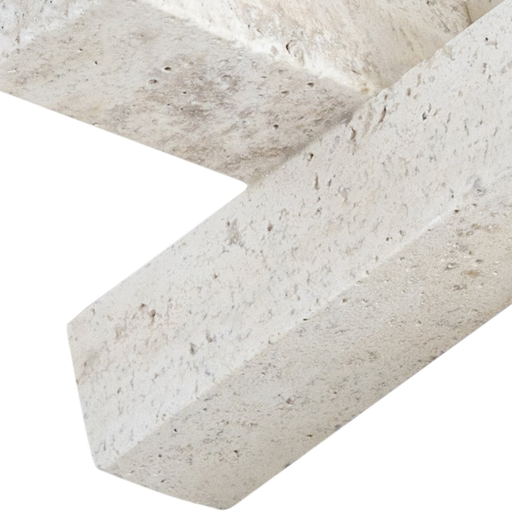 Stix Beige Travertine Decorative Object. Picture 2