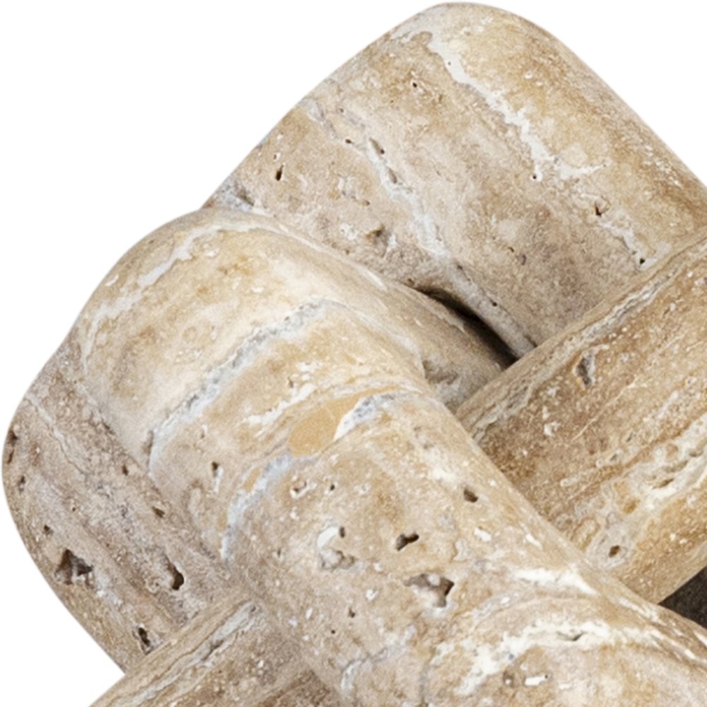 Bond Beige Travertine Decorative Knot. Picture 2