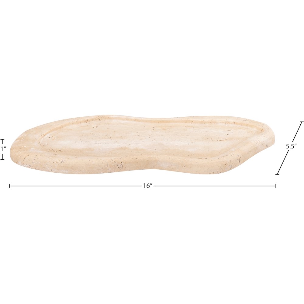 Arezzo Beige Travertine Tray. Picture 5