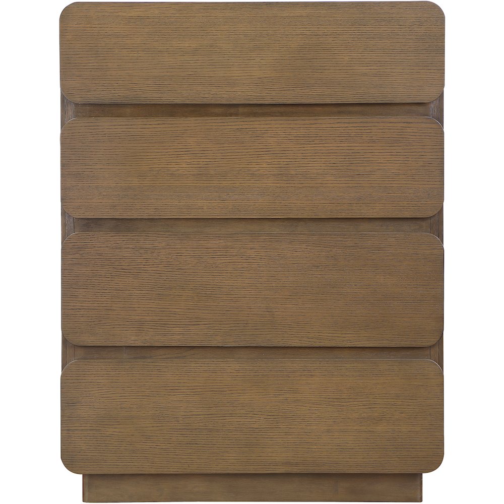 Adagio Brown Solid Wood And Oak Veneer Chest. Picture 3