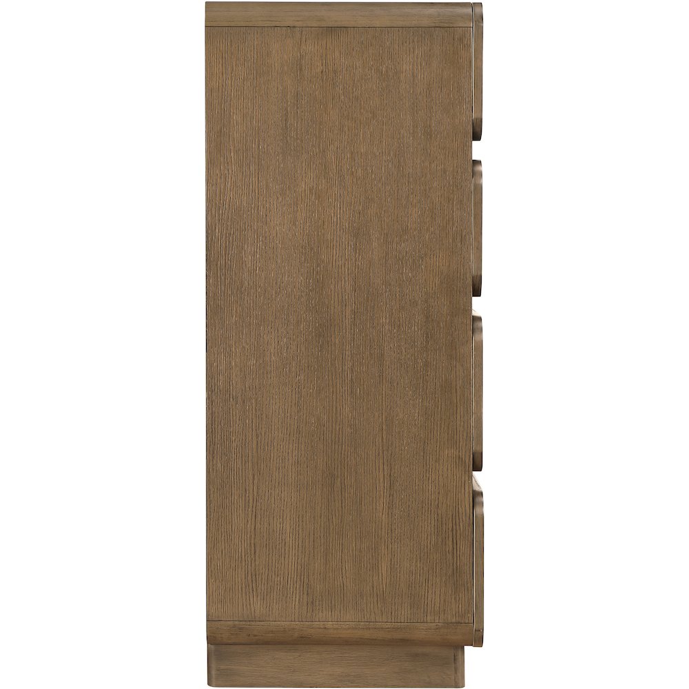 Adagio Brown Solid Wood And Oak Veneer Chest. Picture 4