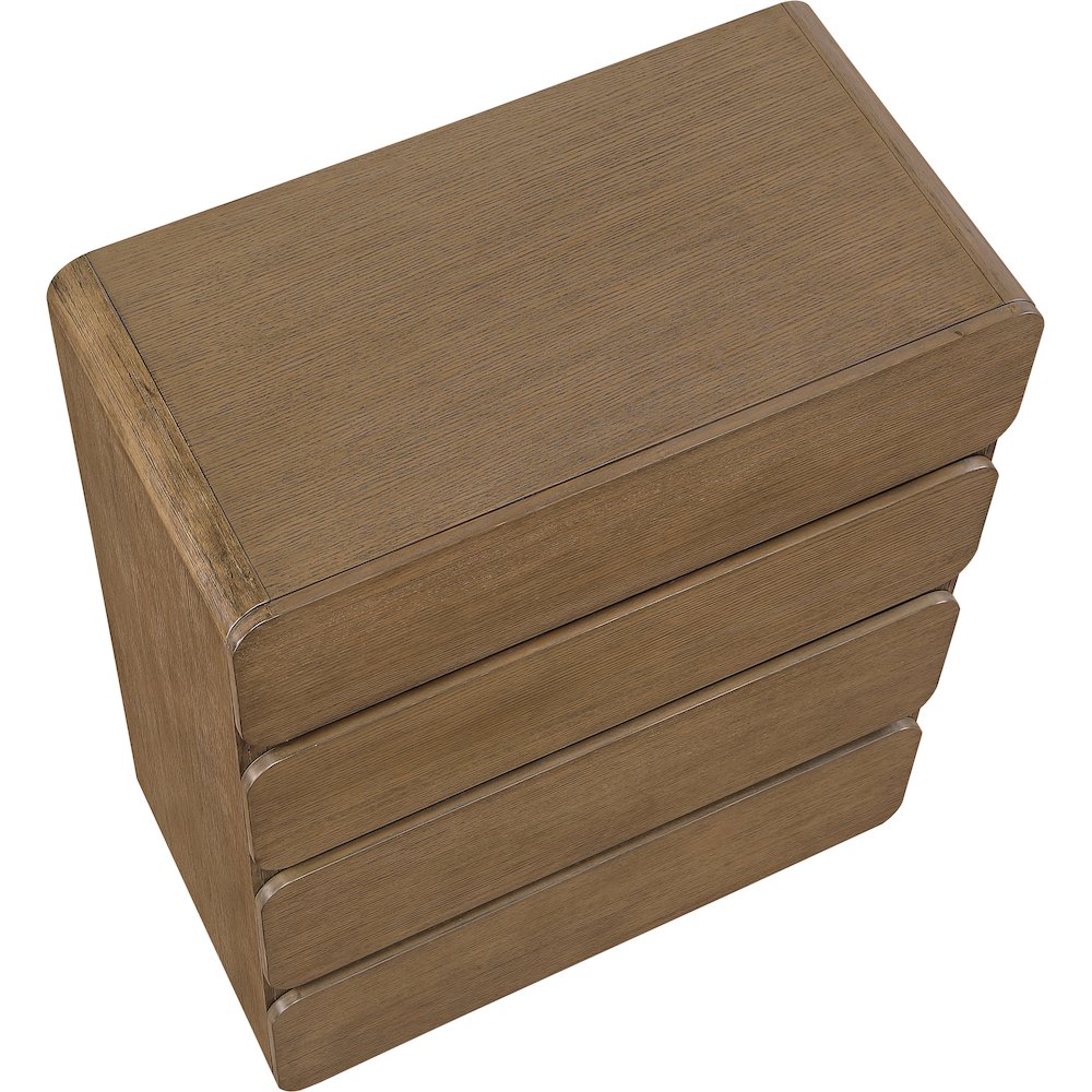 Adagio Brown Solid Wood And Oak Veneer Chest. Picture 6