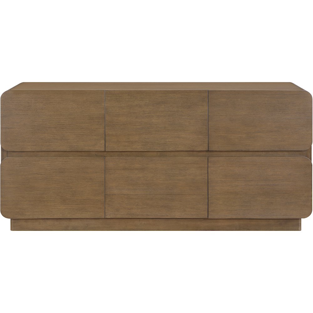 Adagio Brown Solid Wood And Oak Veneer Dresser. Picture 3