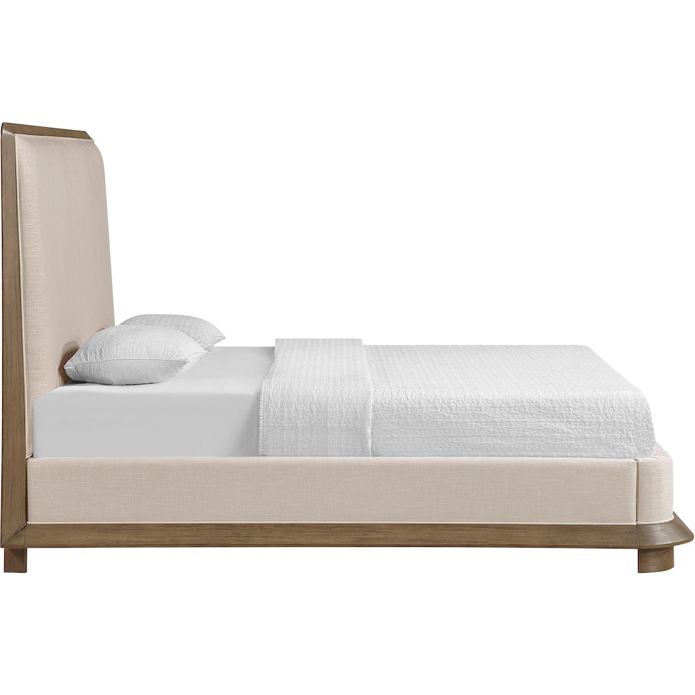 Adagio Brown Fabric Upholstered King Bed (3 Boxes). Picture 3
