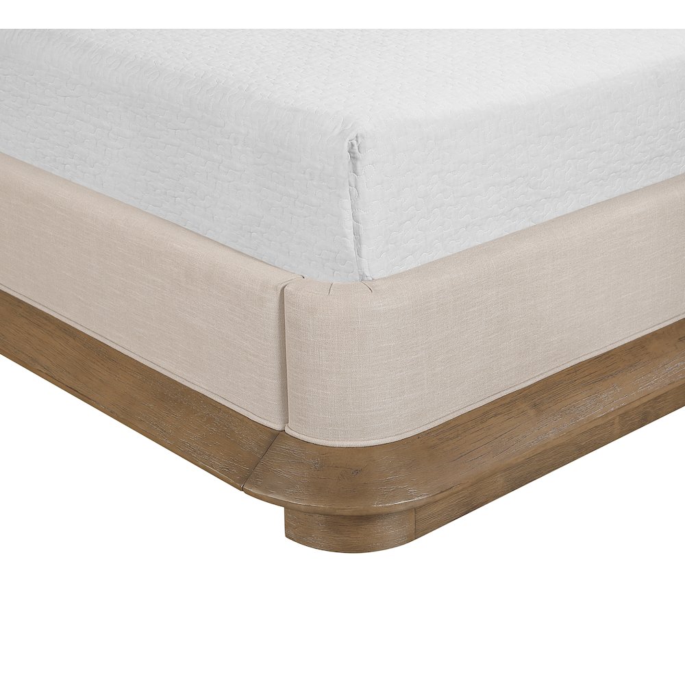 Adagio Brown Fabric Upholstered King Bed (3 Boxes). Picture 6