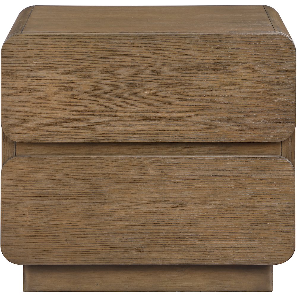 Adagio Brown Solid Wood And Oak Veneer Nightstand. Picture 2