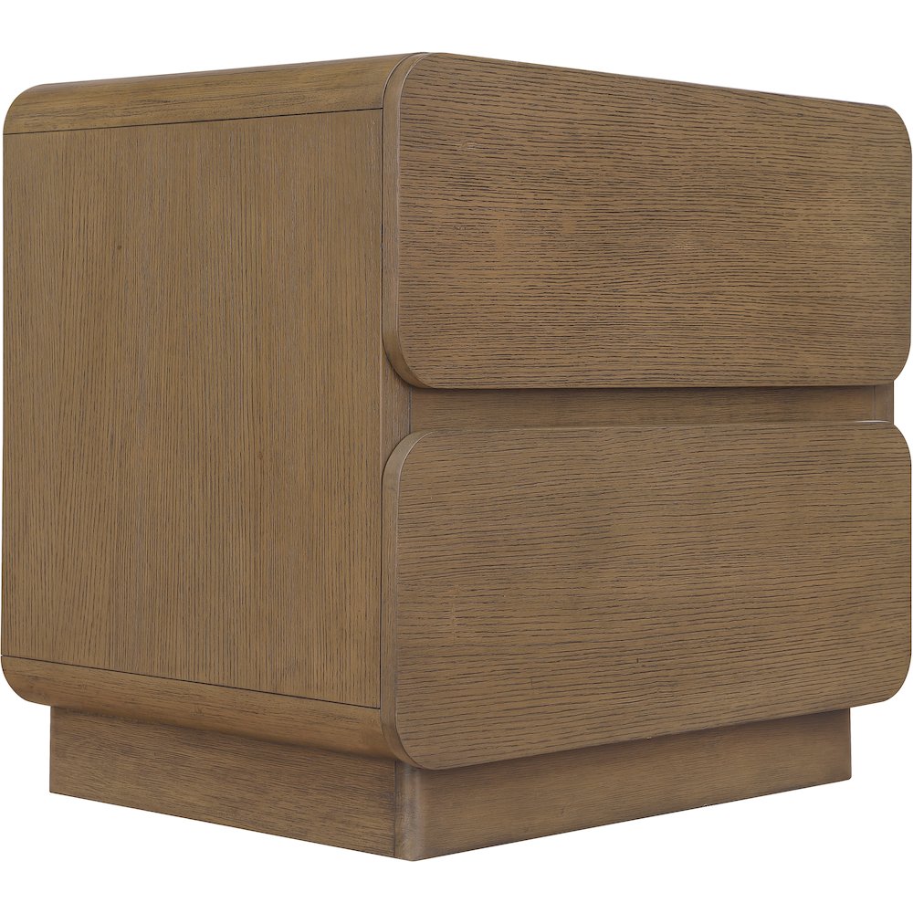 Adagio Brown Solid Wood And Oak Veneer Nightstand. Picture 7