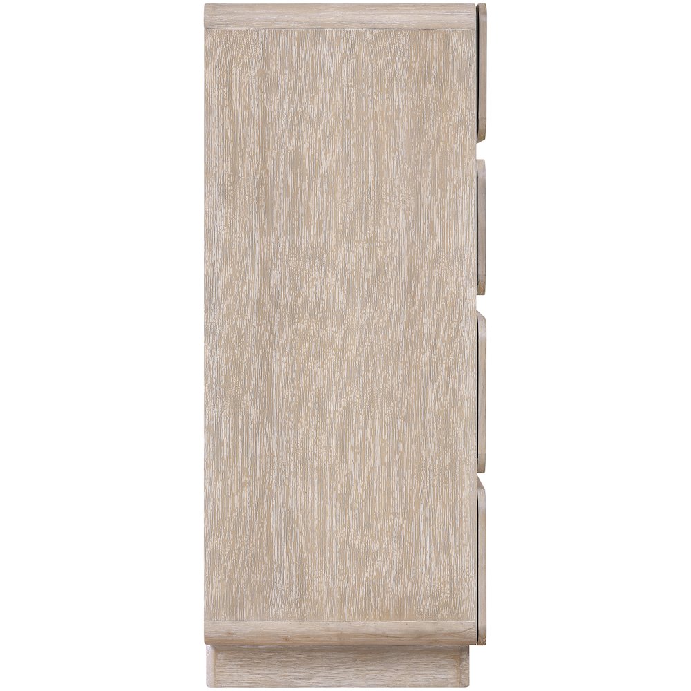 Adagio Natural Solid Wood And Oak Veneer Chest. Picture 4