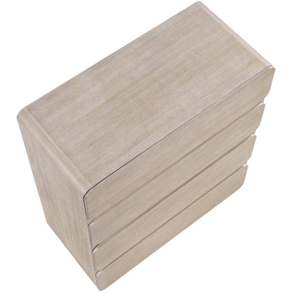 Adagio Natural Solid Wood And Oak Veneer Chest. Picture 7