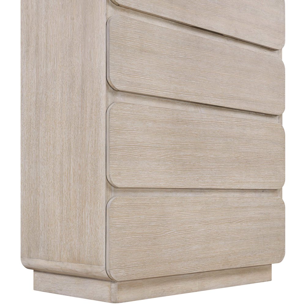 Adagio Natural Solid Wood And Oak Veneer Chest. Picture 8