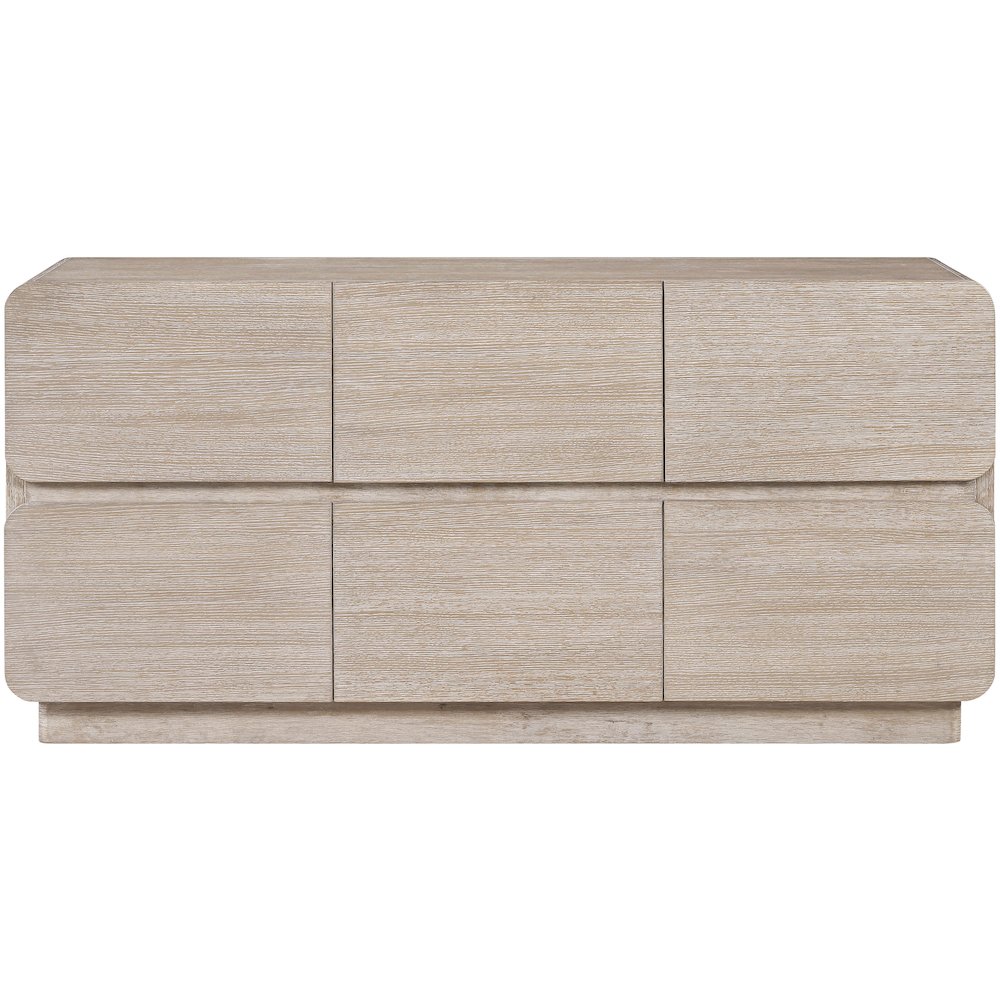 Adagio Natural Solid Wood And Oak Veneer Dresser. Picture 3