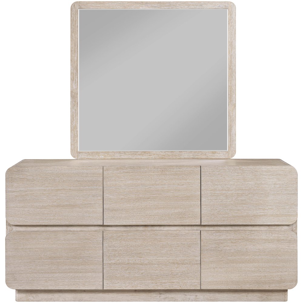 Adagio Natural Solid Wood And Oak Veneer Dresser. Picture 9
