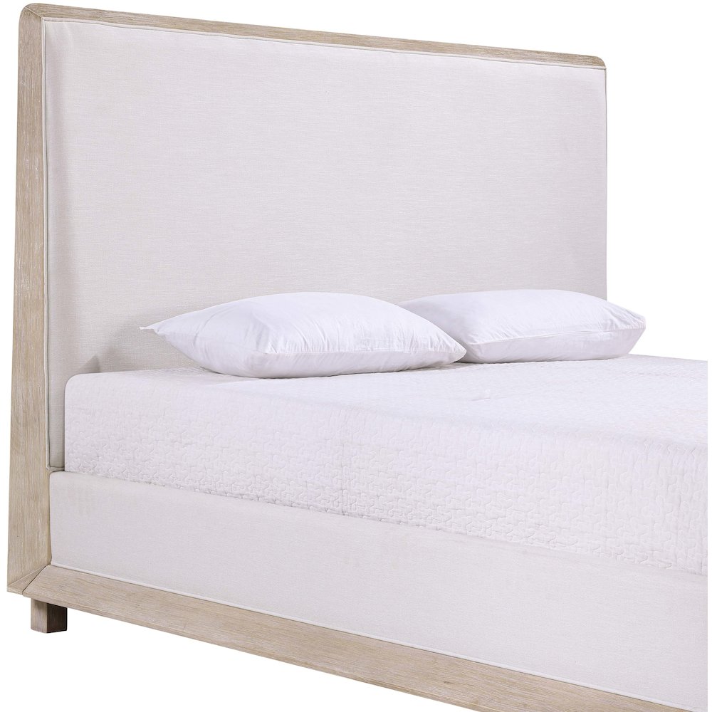 Adagio Natural Fabric Upholstered King Bed (3 Boxes). Picture 6