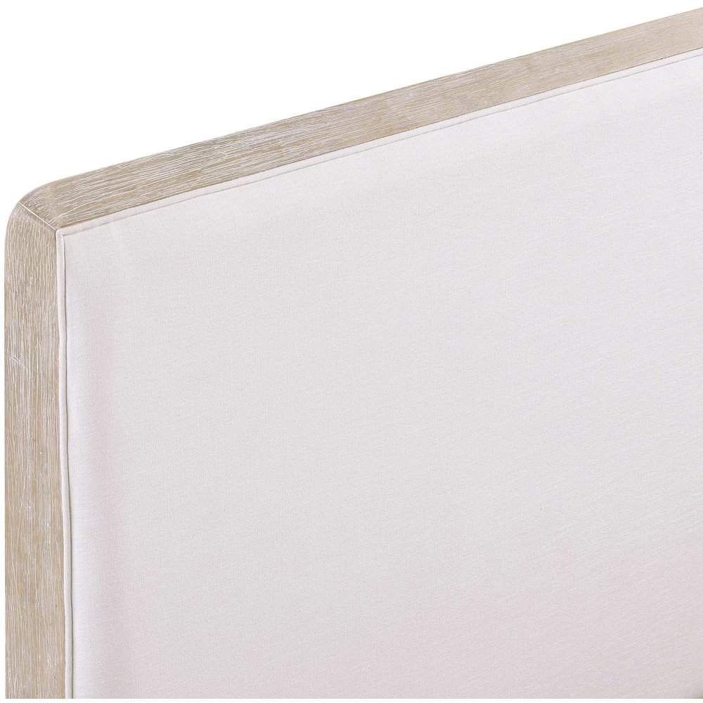 Adagio Natural Fabric Upholstered Queen Bed (3 Boxes). Picture 8
