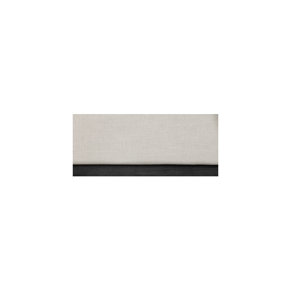 Alfie Beige Linen Textured Fabric Full Bed. Picture 6