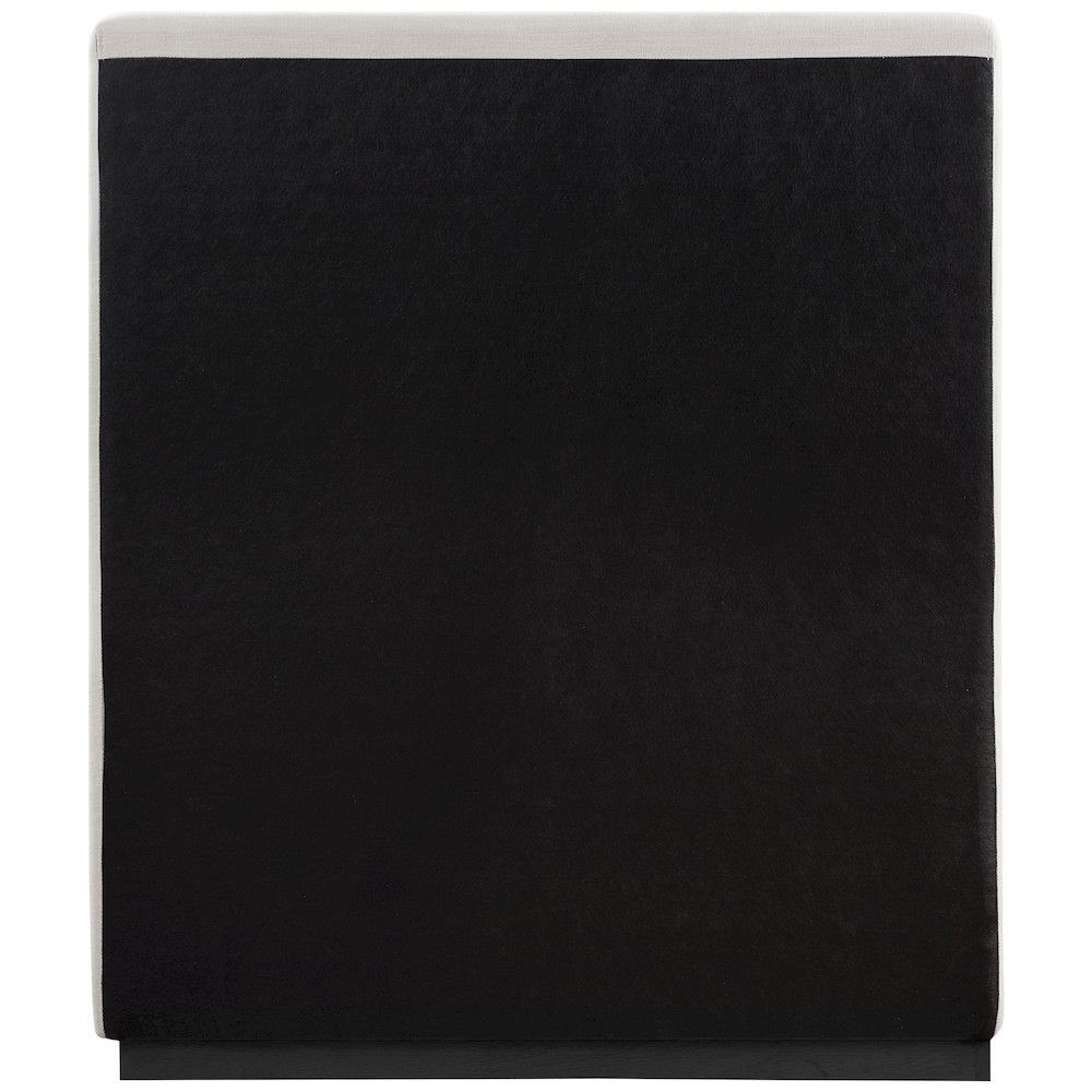 Alfie Beige Linen Textured Fabric Twin Bed. Picture 4