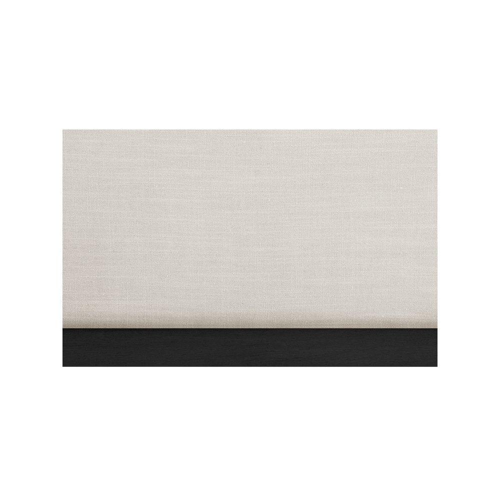 Alfie Beige Linen Textured Fabric Twin Bed. Picture 6