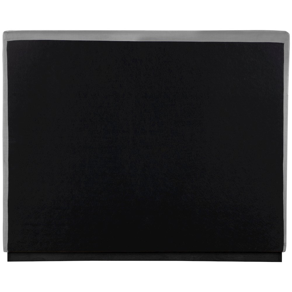Alfie Grey Linen Textured Fabric King Bed. Picture 4