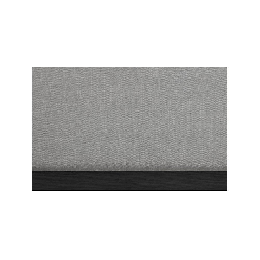 Alfie Grey Linen Textured Fabric Twin Bed. Picture 6