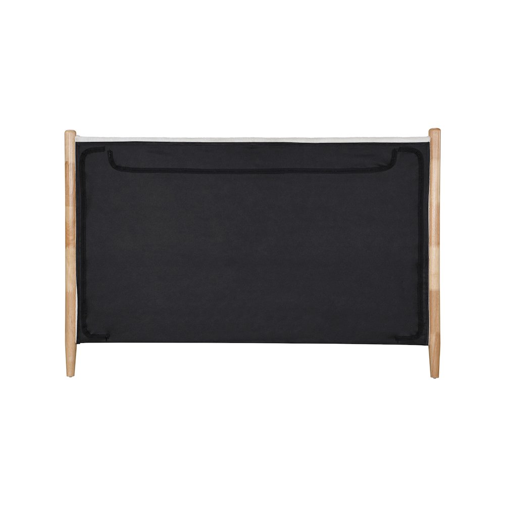 Arbor Cream Fabric Queen Bed. Picture 4