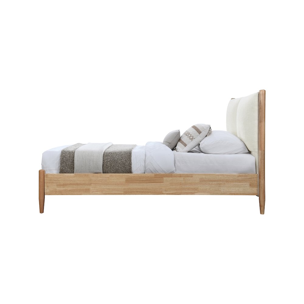 Arbor Cream Fabric Twin Bed. Picture 3