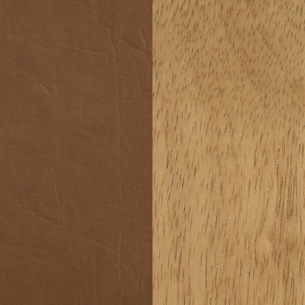 Asher Cognac Vegan Leather Full Bed. Picture 5