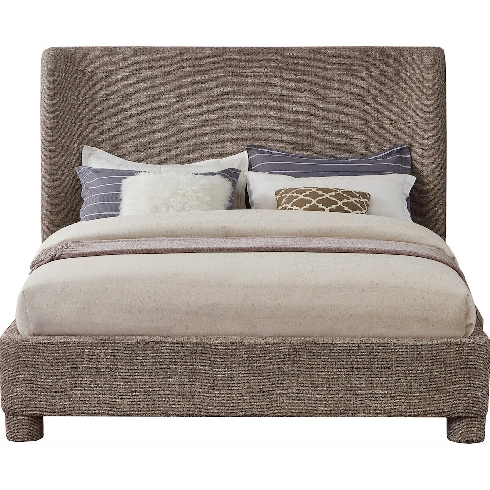 Penny Brown Polyester Fabric Queen Bed. Picture 2
