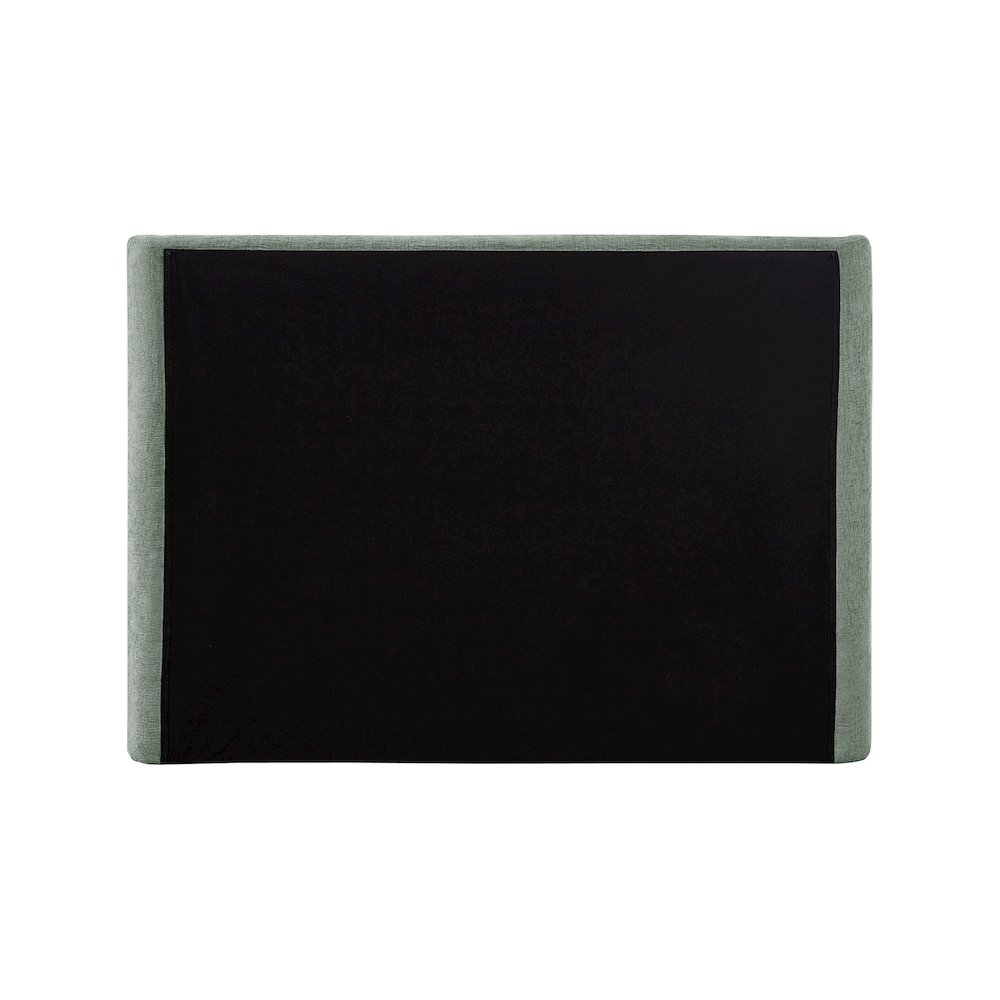 Penny Mint Green Chenille Fabric Queen Bed. Picture 6