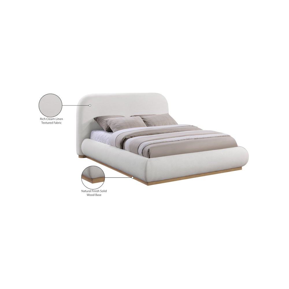 Vaughn Cream Full Bed. Picture 10