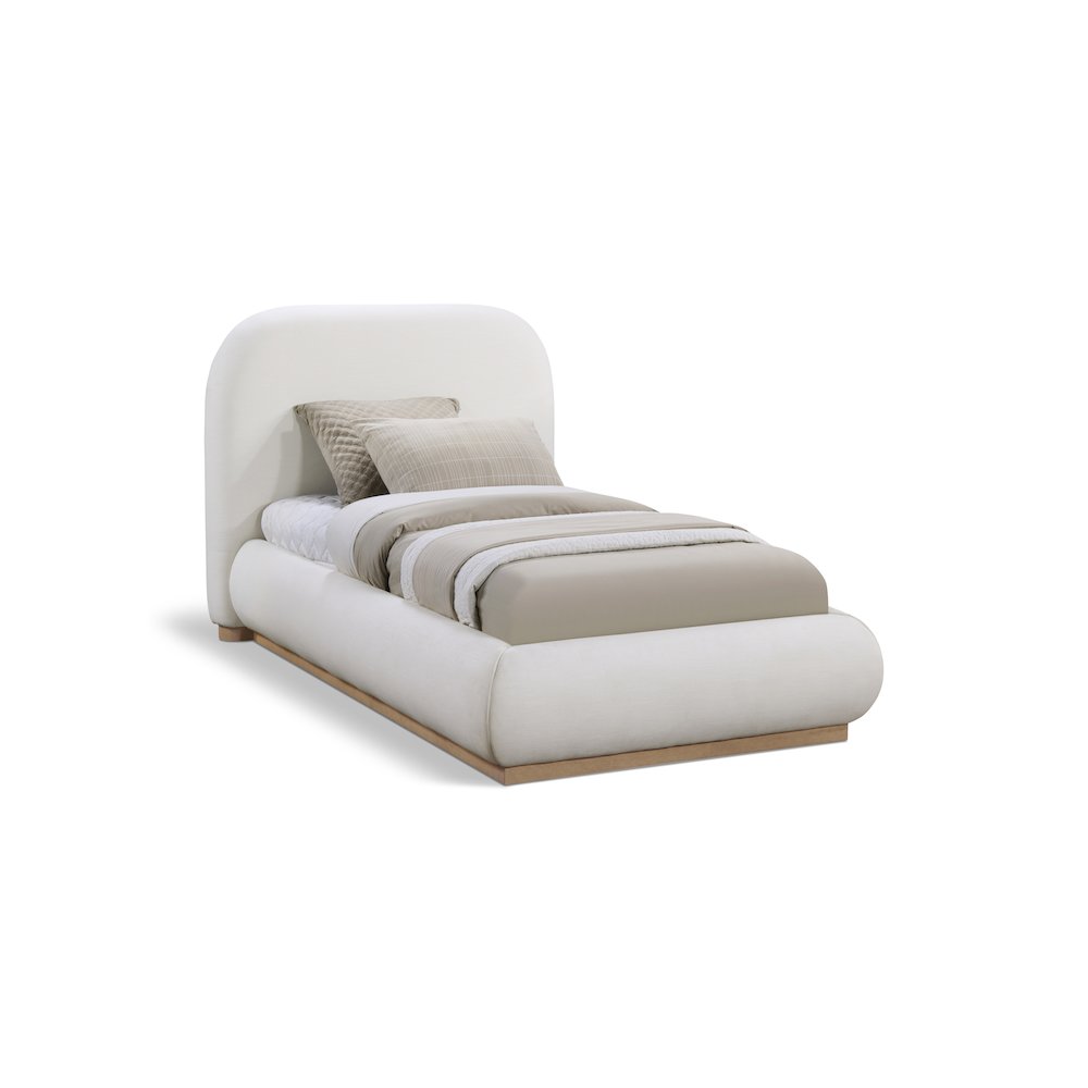 Vaughn Cream Twin Bed. Picture 1