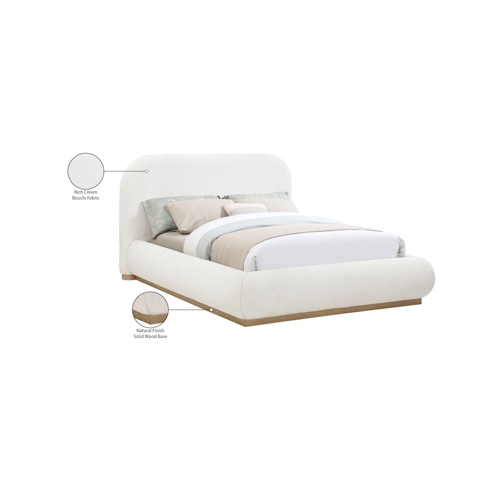 Vaughn Cream King Bed. Picture 9