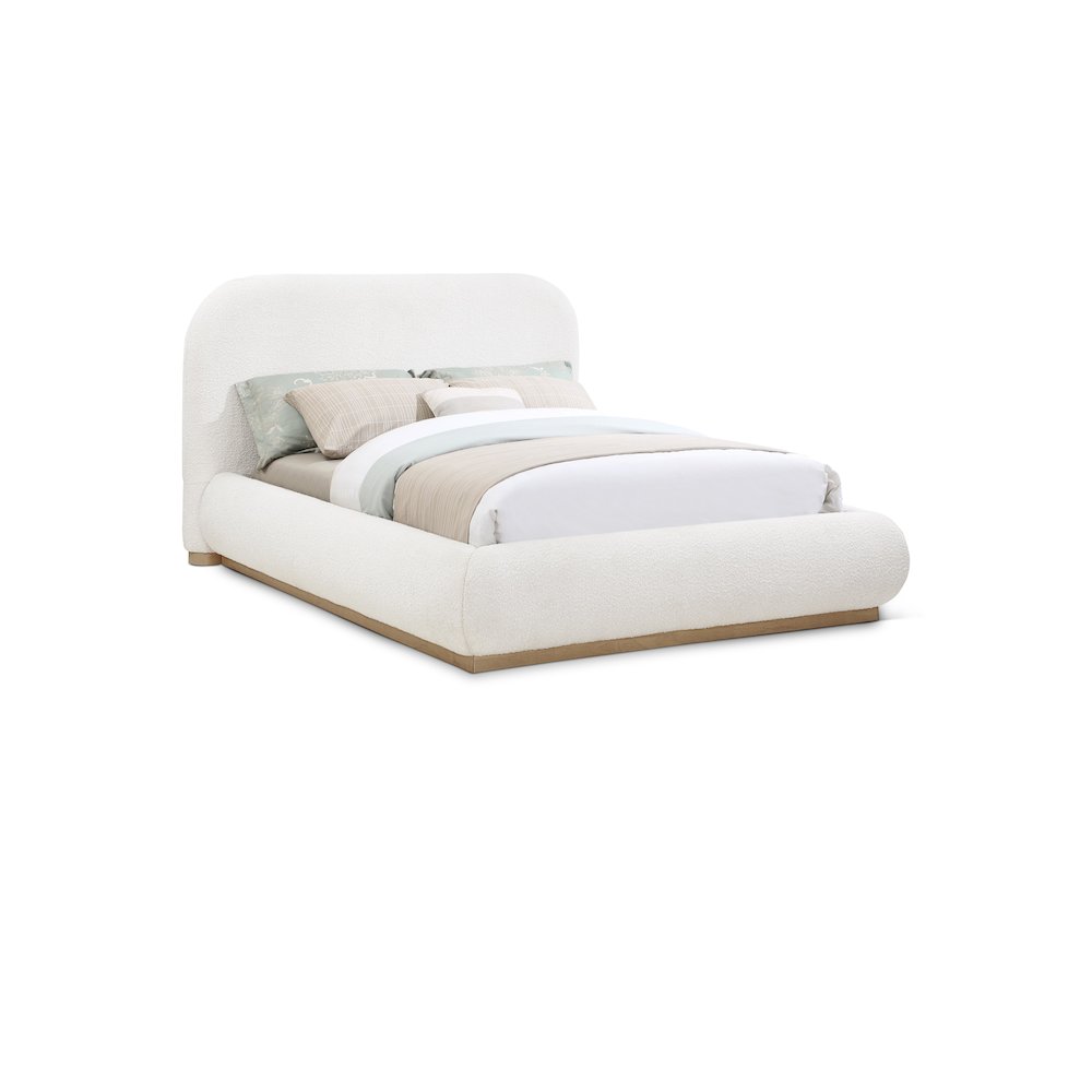 Vaughn Cream Queen Bed. Picture 1