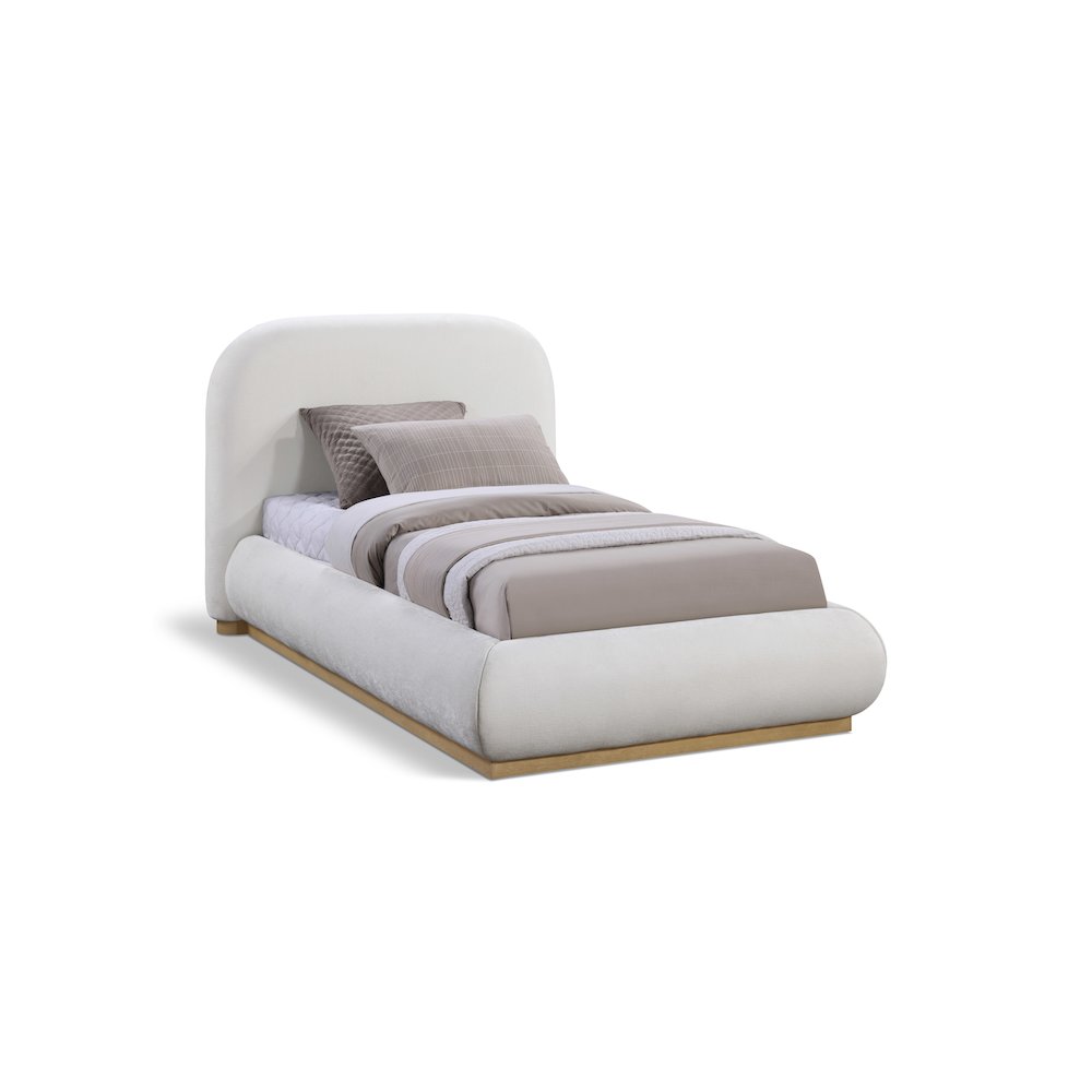 Vaughn Cream Twin Bed. Picture 1