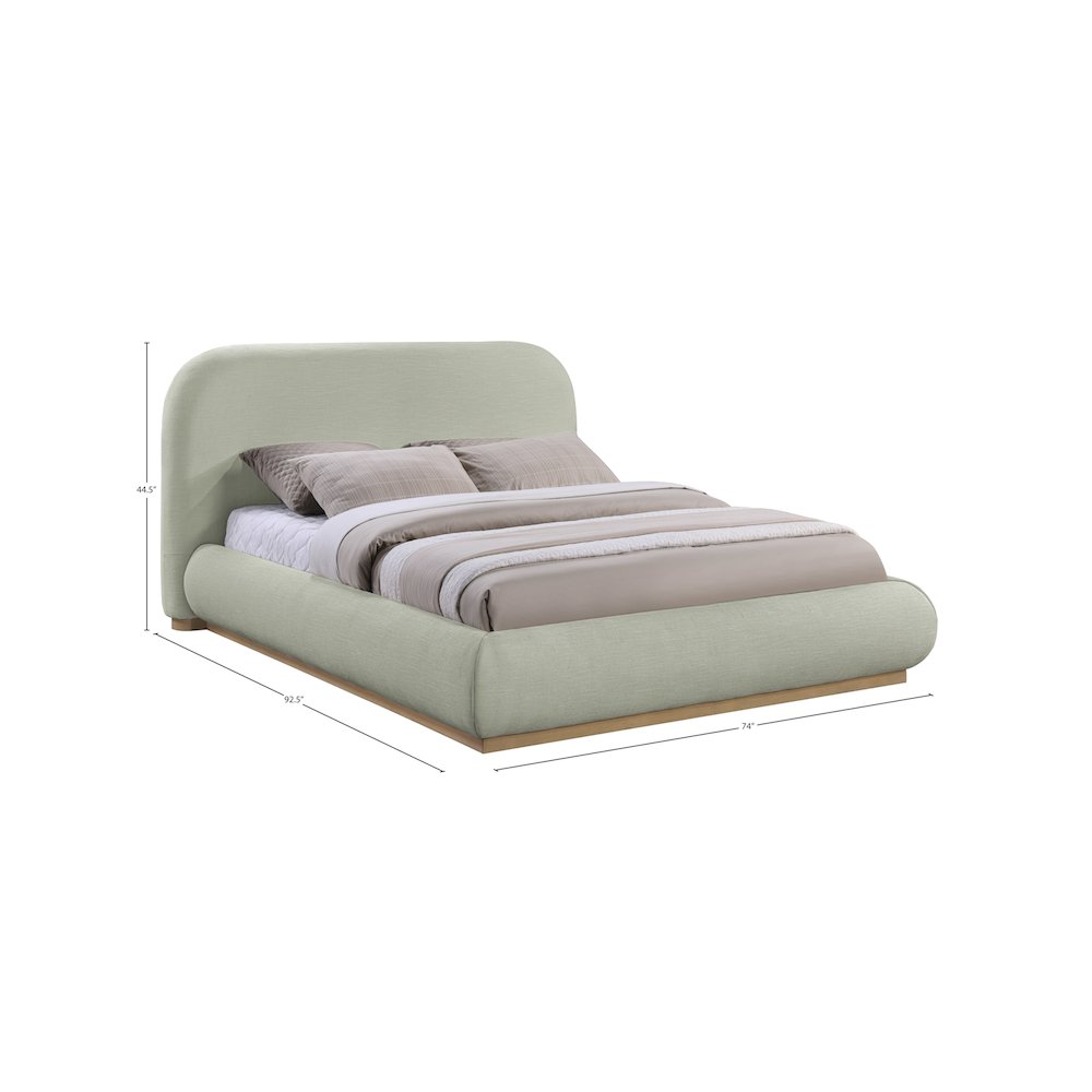 Vaughn Mint Queen Bed. Picture 8
