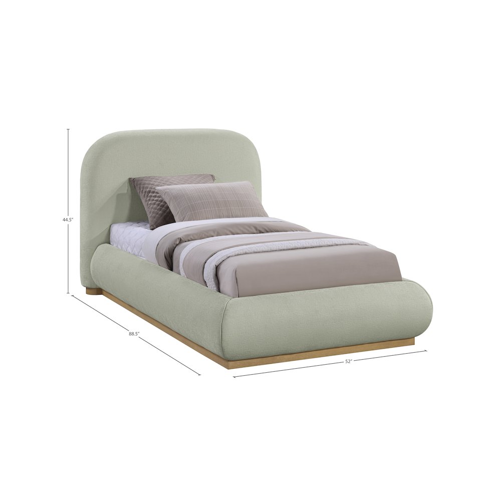 Vaughn Mint Twin Bed. Picture 8