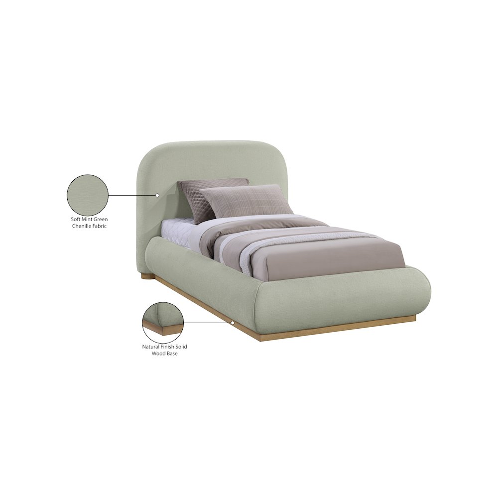 Vaughn Mint Twin Bed. Picture 9