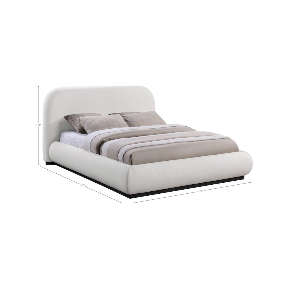 Vaughn Cream Queen Bed. Picture 8