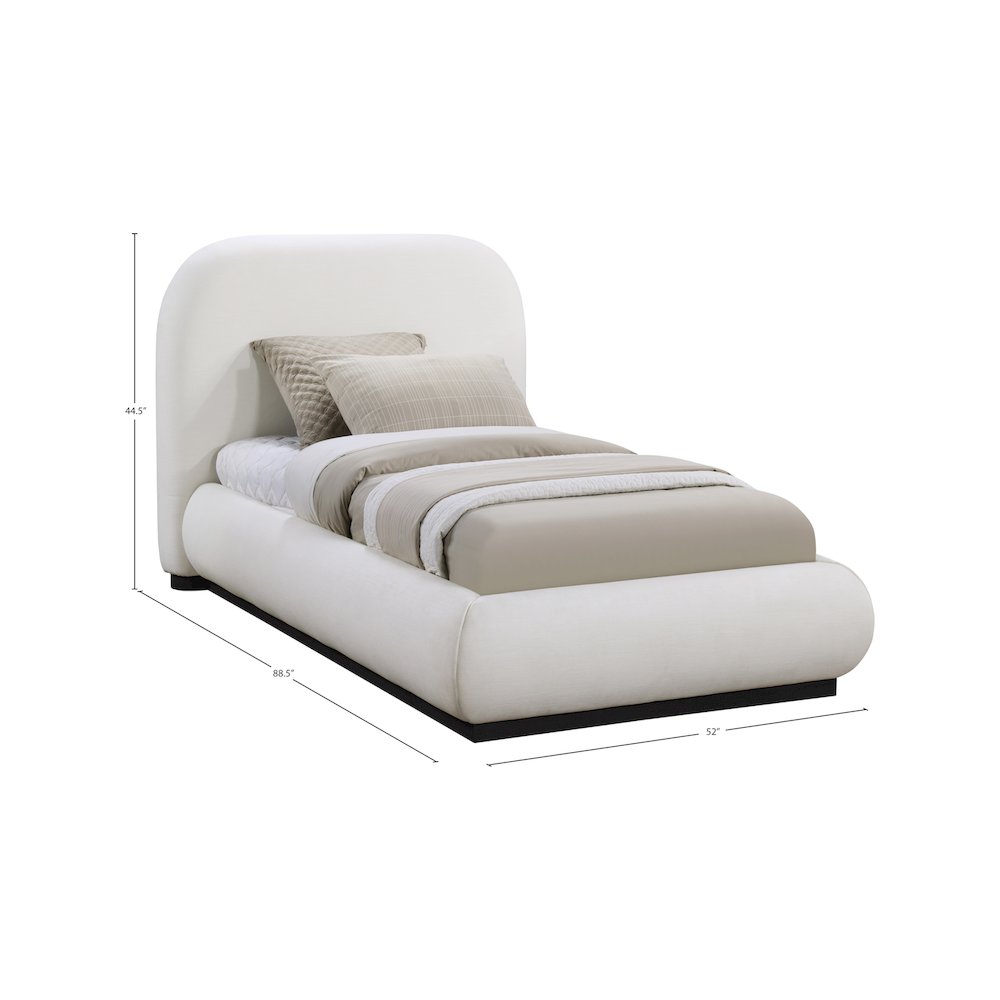 Vaughn Cream Twin Bed. Picture 8