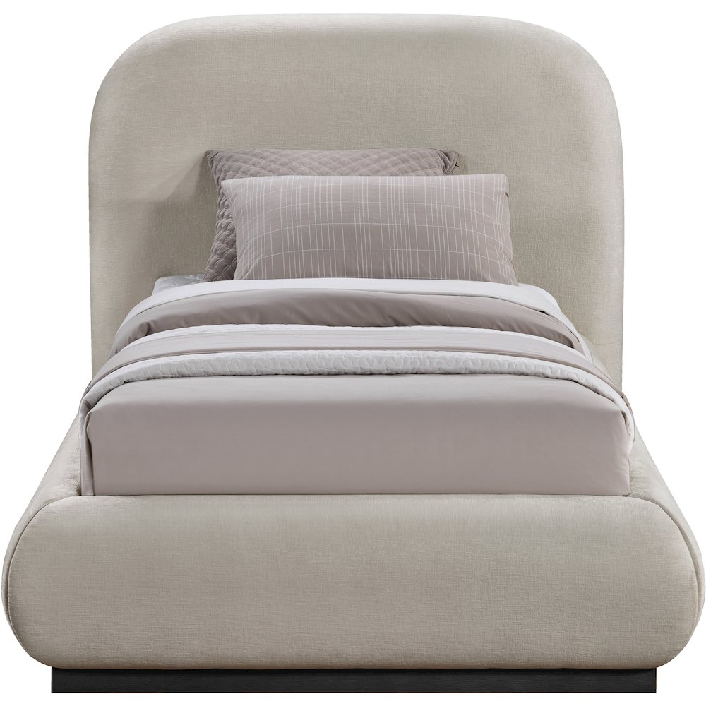 Vaughn Beige Twin Bed. Picture 2